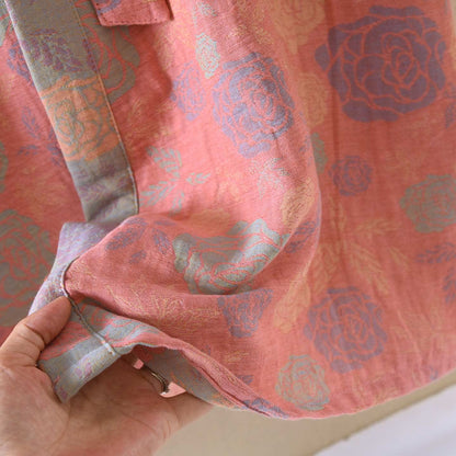 Romantic Rose Cotton Gauze Kimono Robe - image 6