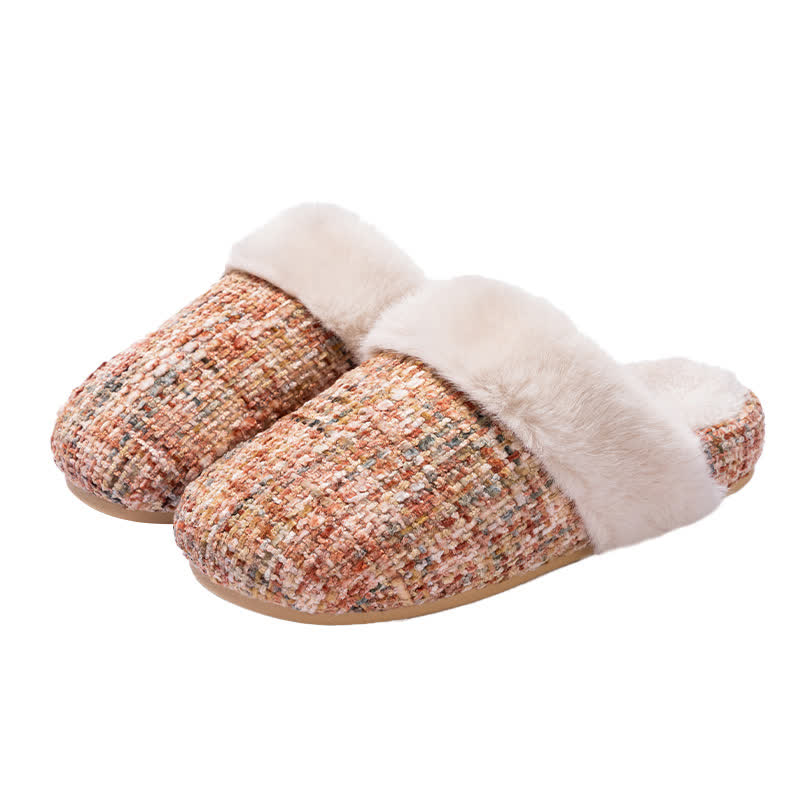 Closed-Toe Plush Warm Slippers - image 8