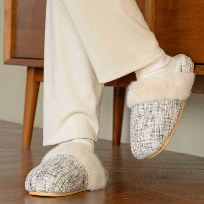 Closed-Toe Plush Warm Slippers - image 9