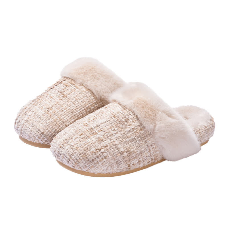 Closed-Toe Plush Warm Slippers - image 5