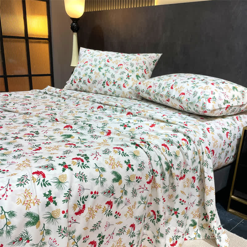 Christmas Festive Botanical Sheet Set - image 1