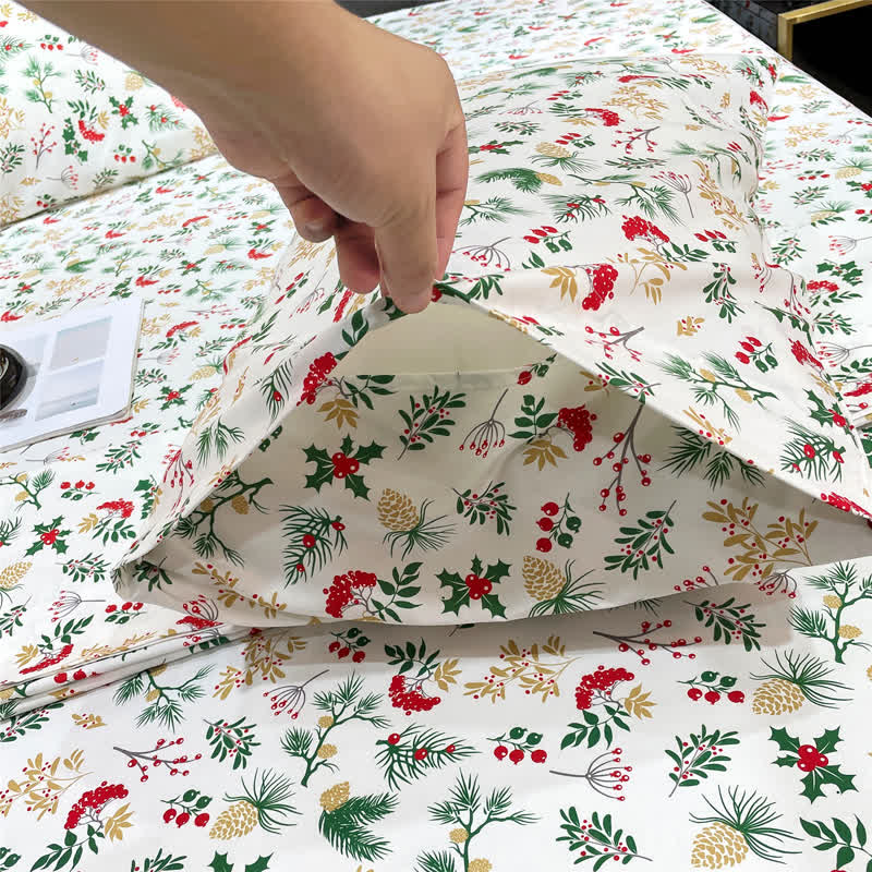 Christmas Festive Botanical Sheet Set - image 4