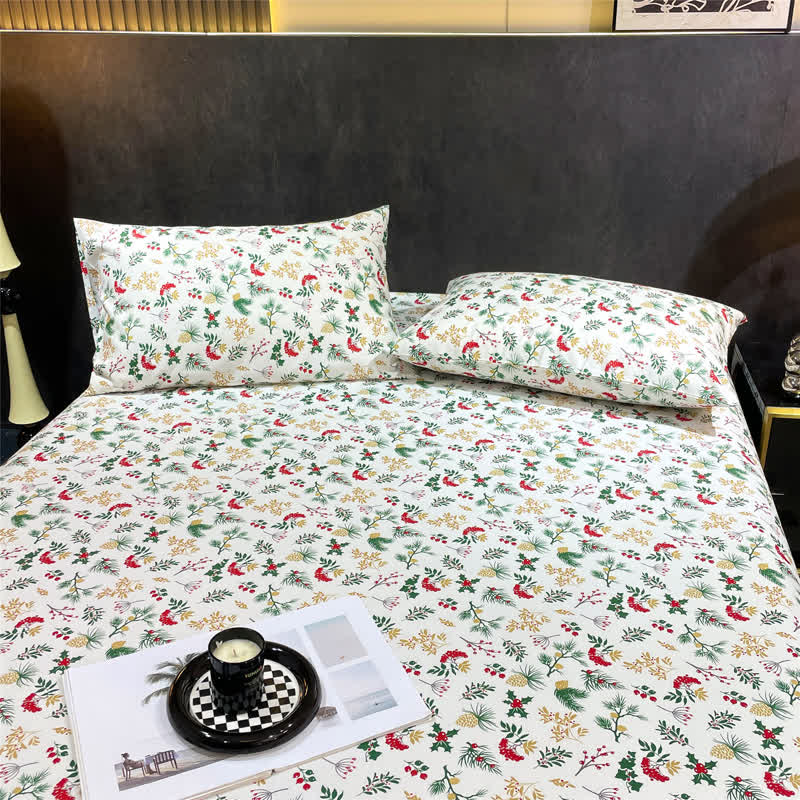 Christmas Festive Botanical Sheet Set - image 3