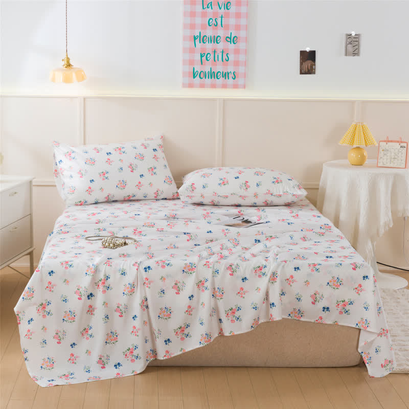 Sweet Cottagecore Mini-Rose Sheet Set - King - image 0
