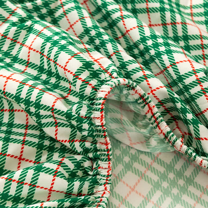 Classic Christmas Gingham Sheet Set - image 4