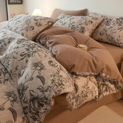 Rose Brushed Cotton Bedding Set - image 3