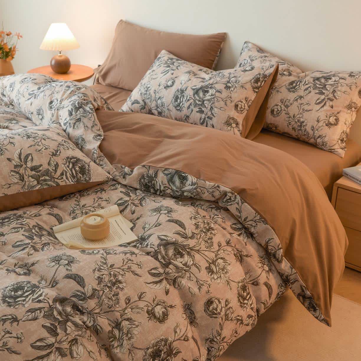 Rose Brushed Cotton Bedding Set - image 4