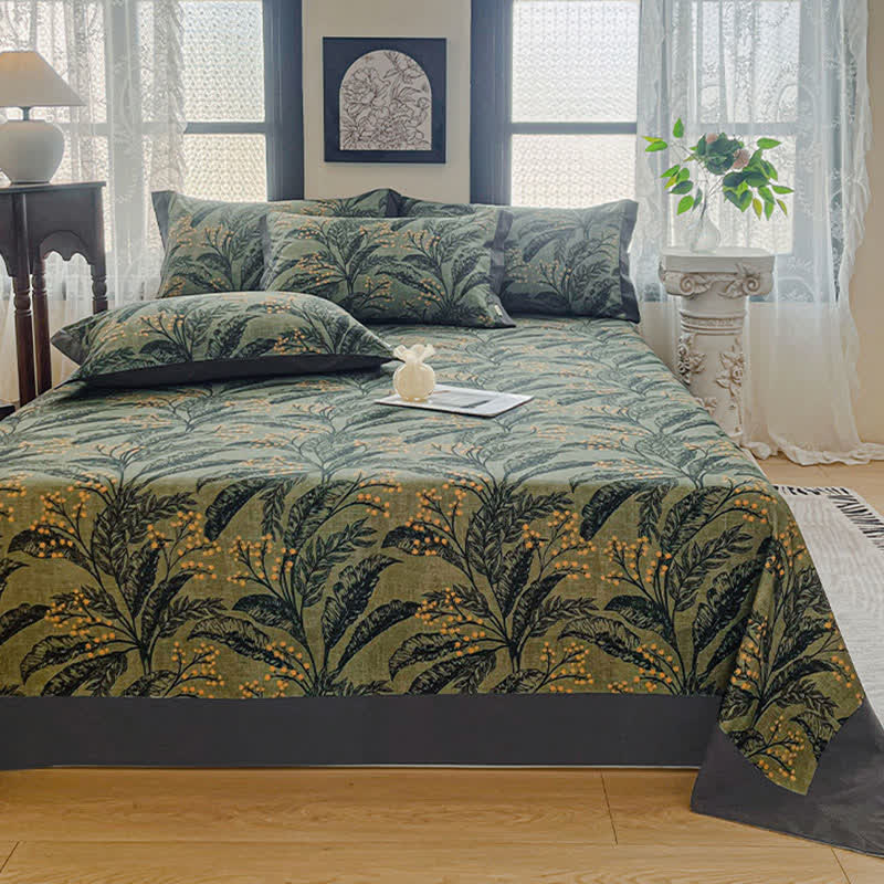 Botanical Berry Brushed Cotton Sheet Bedspread - image 1