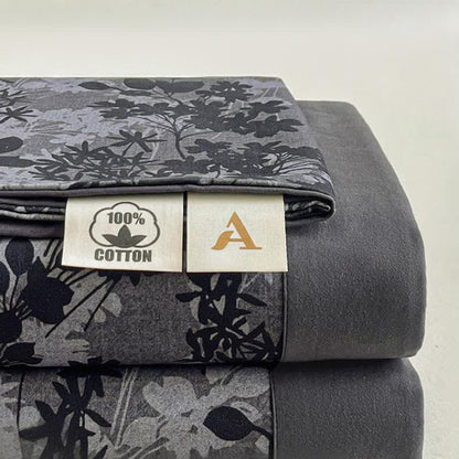 Vintage Floral Brushed Cotton Sheet Bedspread - image 1