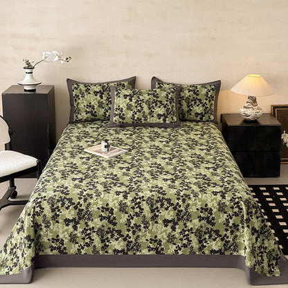 Vintage Leaf Brushed Cotton Sheet Bedspread - image 1