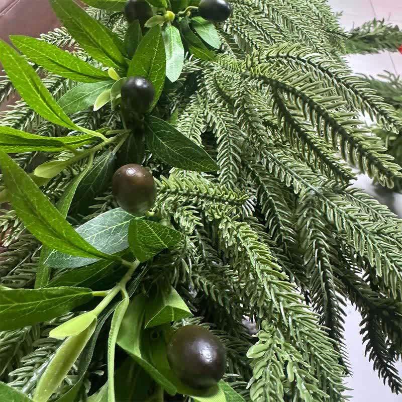 Ownkoti PE Faux Greenery Olive Branch Christmas Garland - image 7