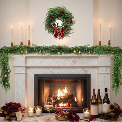 Ownkoti PE Faux Greenery Olive Branch Christmas Garland - image 0