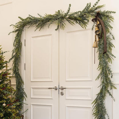 Ownkoti Farmhouse Faux Pine Eucalyptus Garland  - image 1