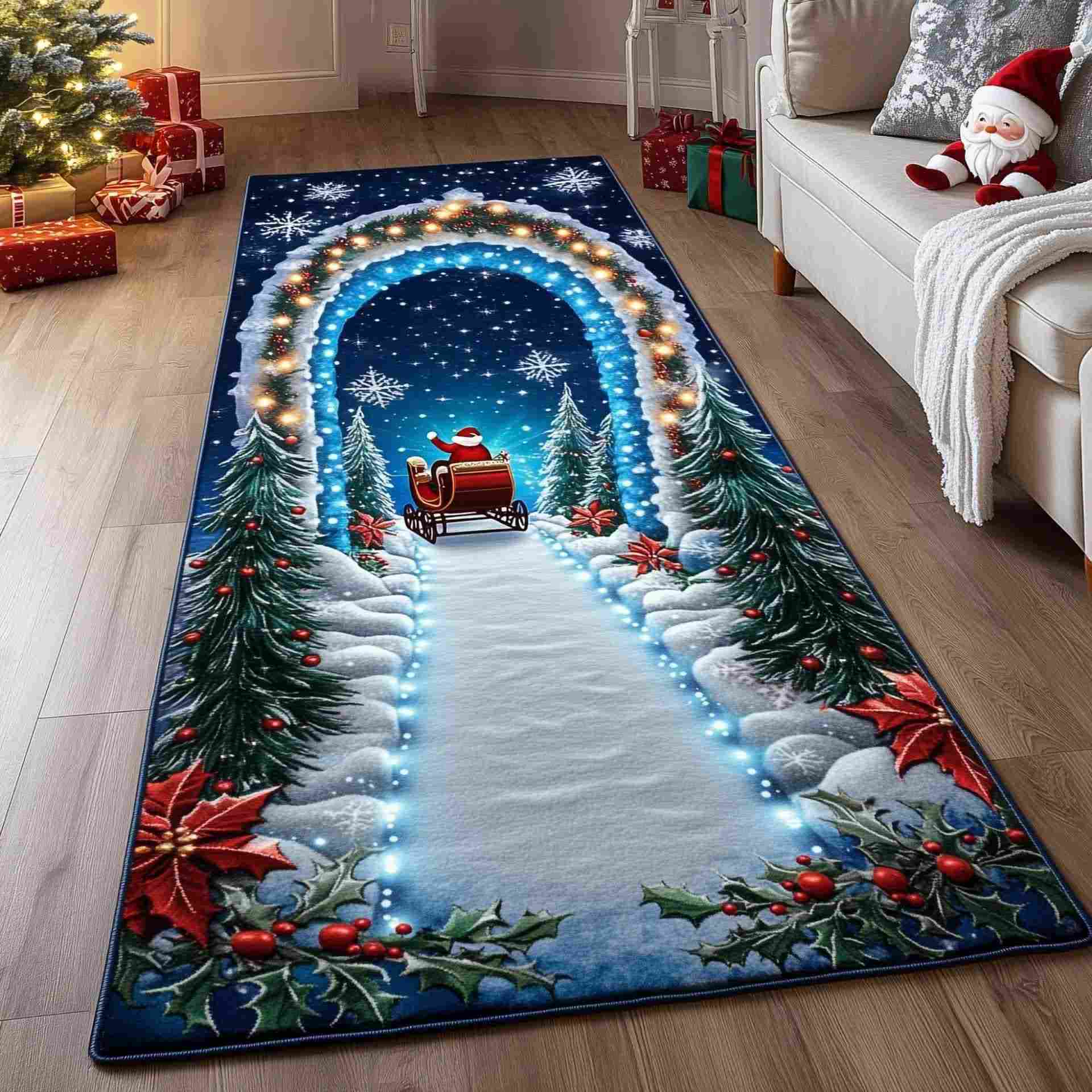 Christmas Tree Inspired Decorative Rug - C - 23" x 79" - image 2
