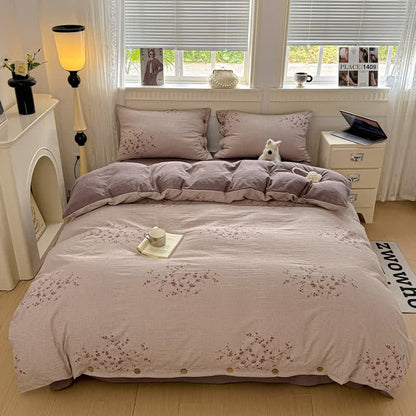 Elegant Plum Blossom Bedding Set - image 1