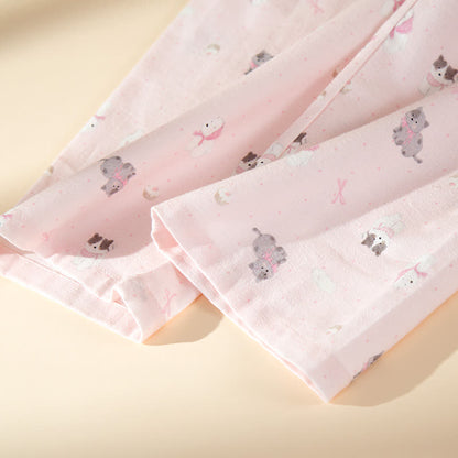 Cute Dog Cat Brushed Cotton Loungewear Set - image 7