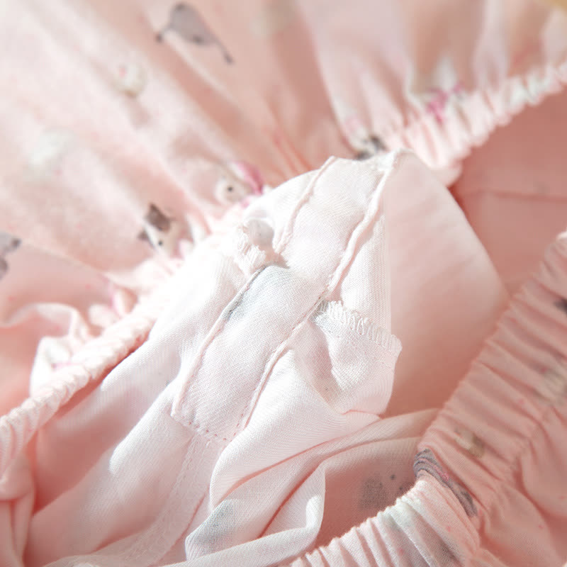 Cute Dog Cat Brushed Cotton Loungewear Set - image 9