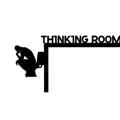 Thinking Room Toilet Door Frame Decor - 4PCS - image 2