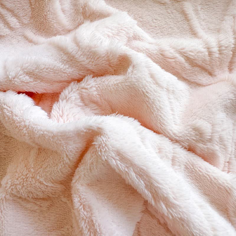 Faux Fur Tulip Textured Plush Blanket - image 9