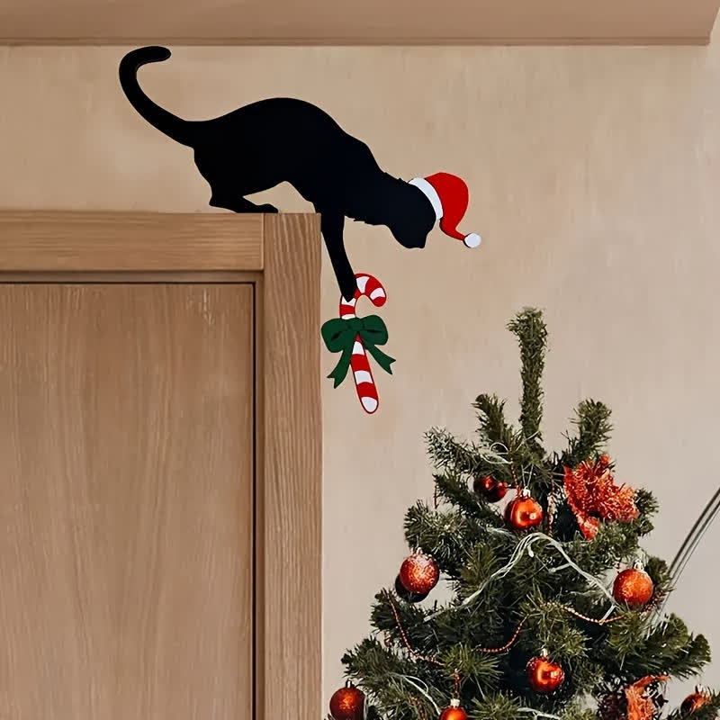 Black Cat Door Frame Decor - image 0