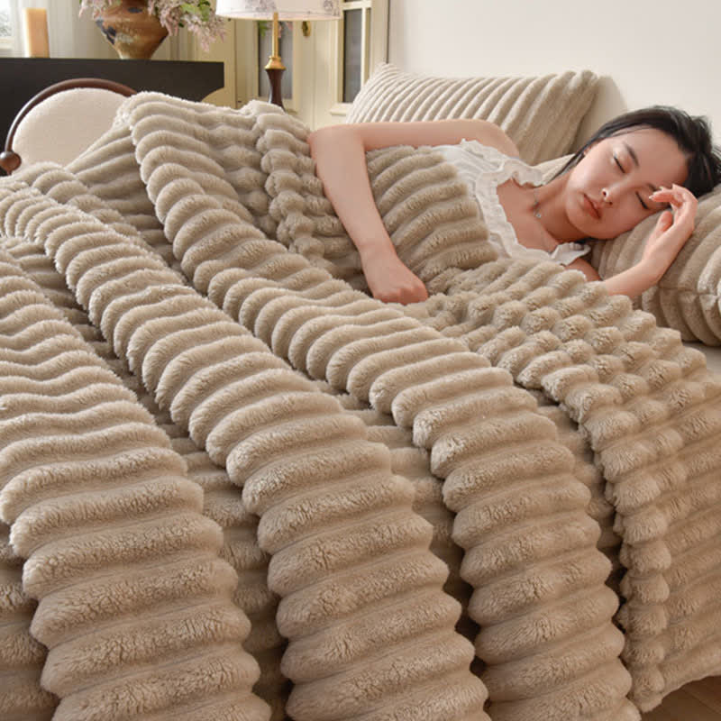 Modern Striped Warm Throw Blanket - image 9