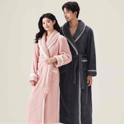 Unisex Fleece Plush Warm Robe - image 2