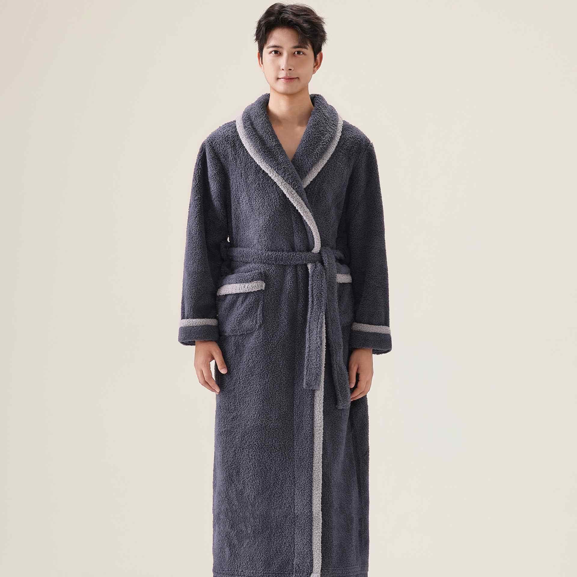 Unisex Fleece Plush Warm Robe - image 9