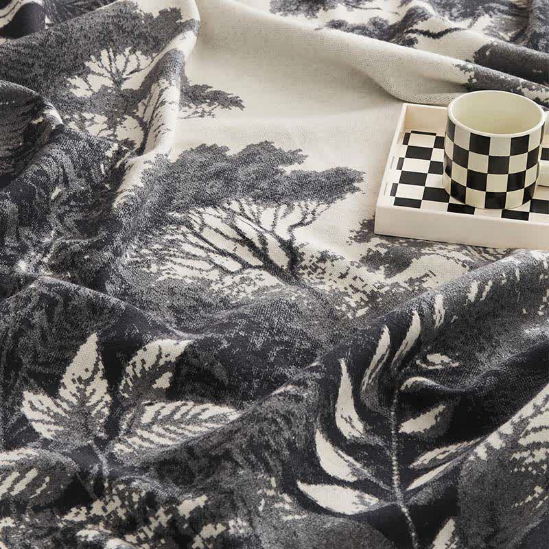 Jacquard Retro Multi-functional Throw Blanket - image 9
