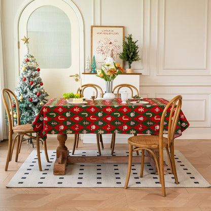 Christmas Inspired Diamond Plaid Tablecloth - image 2