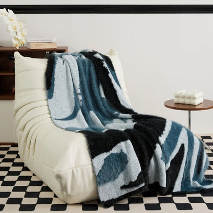 Abstract Art Shaggy Cozy Throw Blanket - image 3