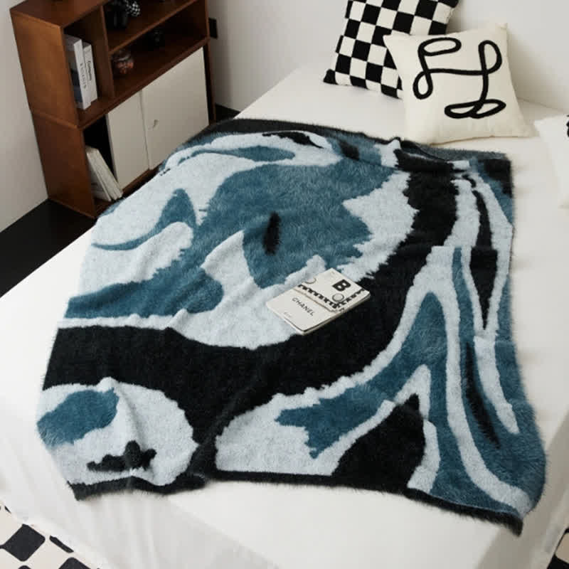 Abstract Art Shaggy Cozy Throw Blanket - image 2