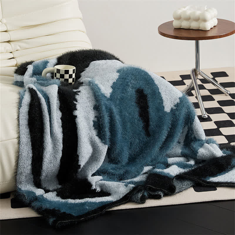 Abstract Art Shaggy Cozy Throw Blanket - image 1