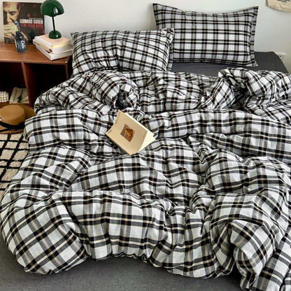 Classic Plaid Cotton Doona Covers Bedding Set - image 24