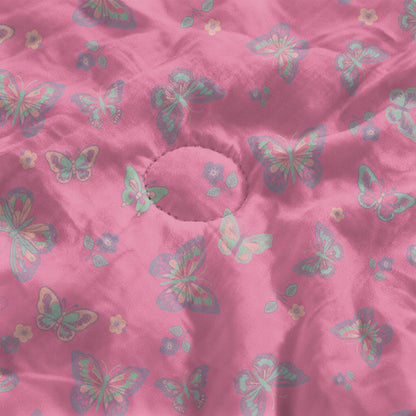 Pink Butterfly Cotton Gauze Jacquard Quilt - image 4