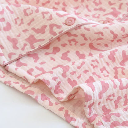 Soft-Tone Leopard Print Cotton Loungewear Set - image 6