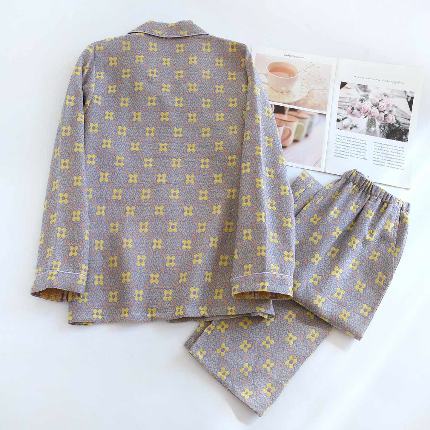 Four-leaf Clover Inspired Cotton Loungewear Set - image 3