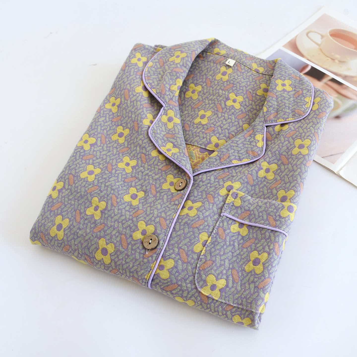 Four-leaf Clover Inspired Cotton Loungewear Set - image 4