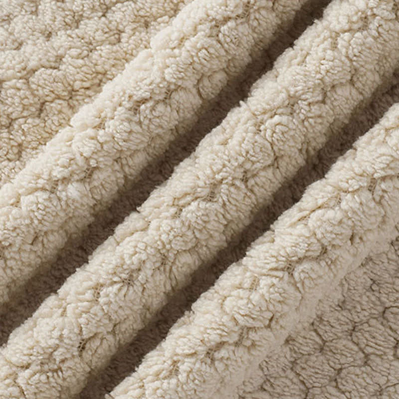 Simple Solid Plush Warm Child Robe - image 8