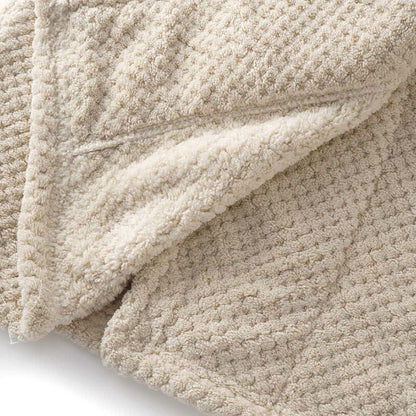 Simple Solid Plush Warm Child Robe - image 7