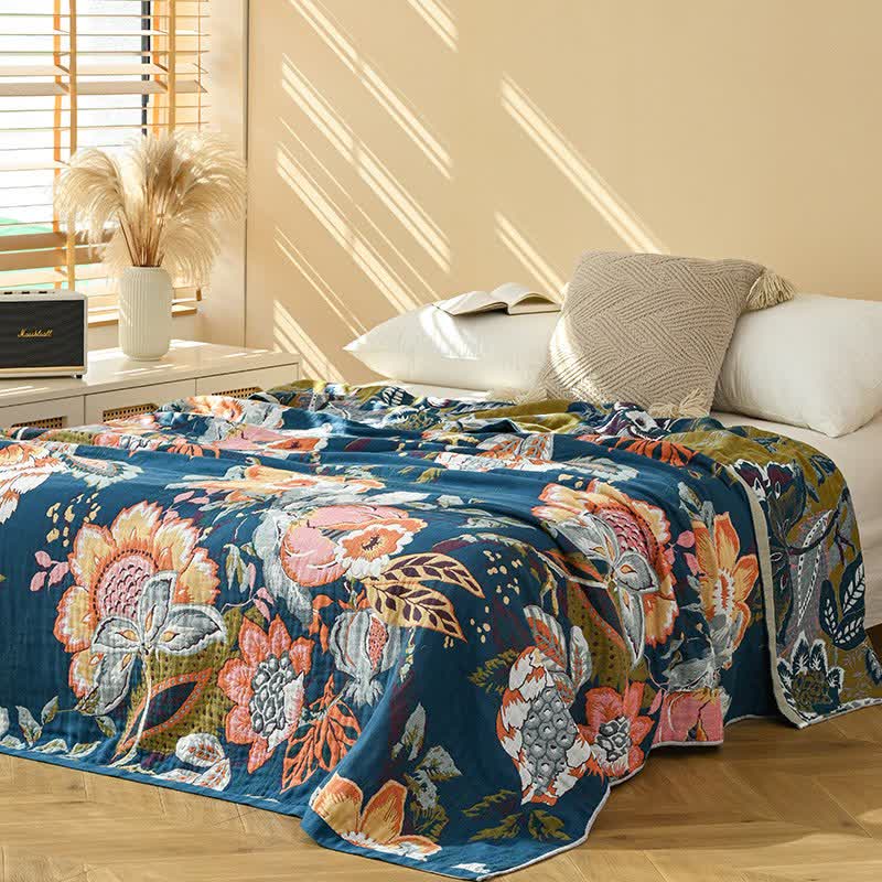 Ownkoti Dreamy Floral Pure Cotton Gauze Quilt - image 7