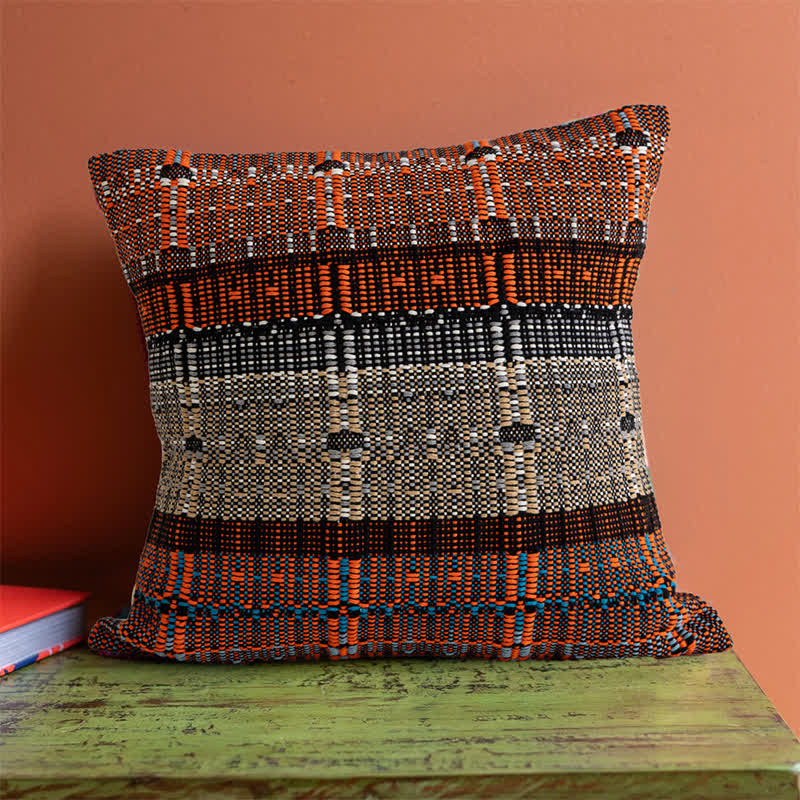 Ownkoti Artisan Woven Cotton Thread Throw Pillow Cover - image 5