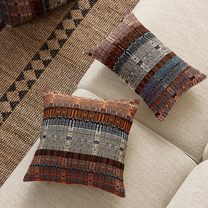 Ownkoti Artisan Woven Cotton Thread Throw Pillow Cover - image 2