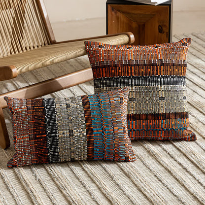 Ownkoti Artisan Woven Cotton Thread Throw Pillow Cover - image 0
