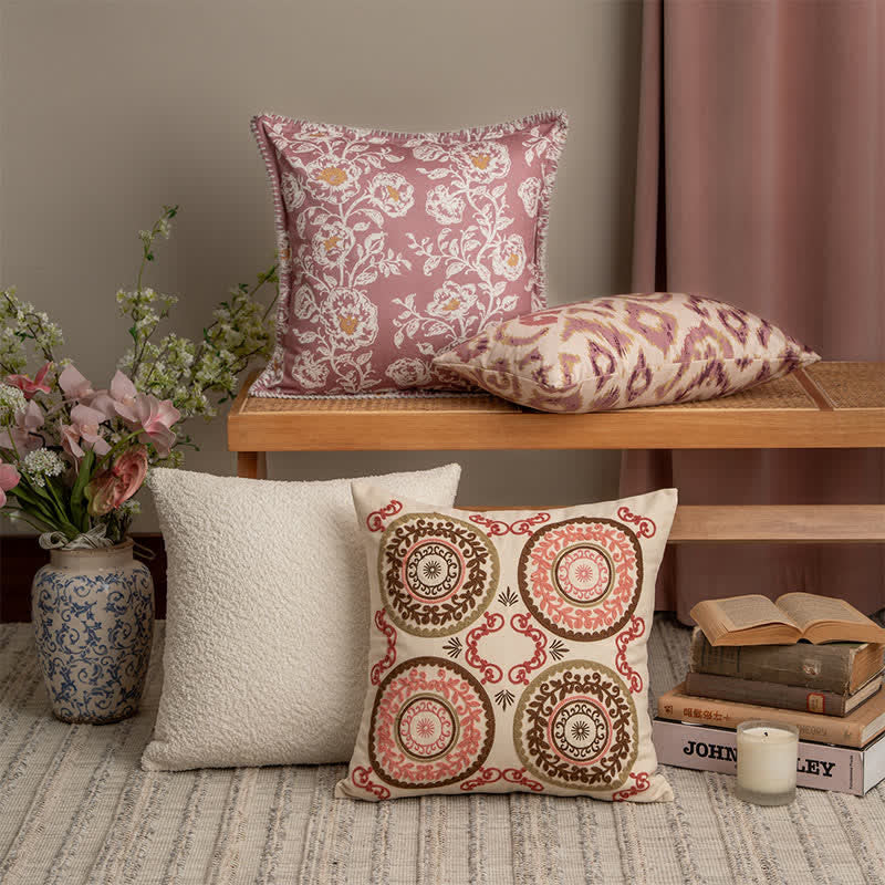 Boho Chic Throw Pillow Cover - image 0