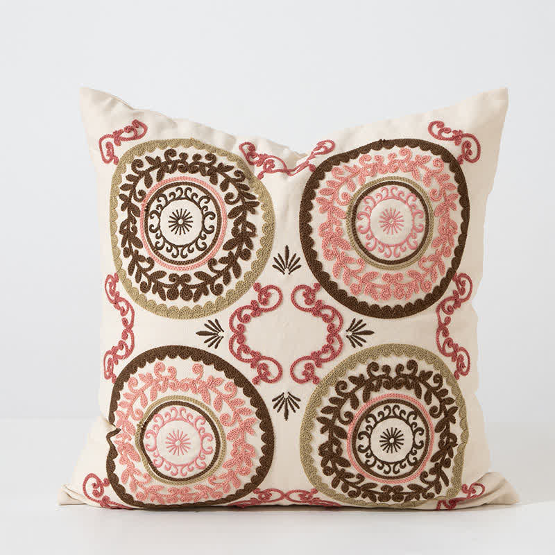 Boho Chic Throw Pillow Cover - A - 18" x 18" - image 6