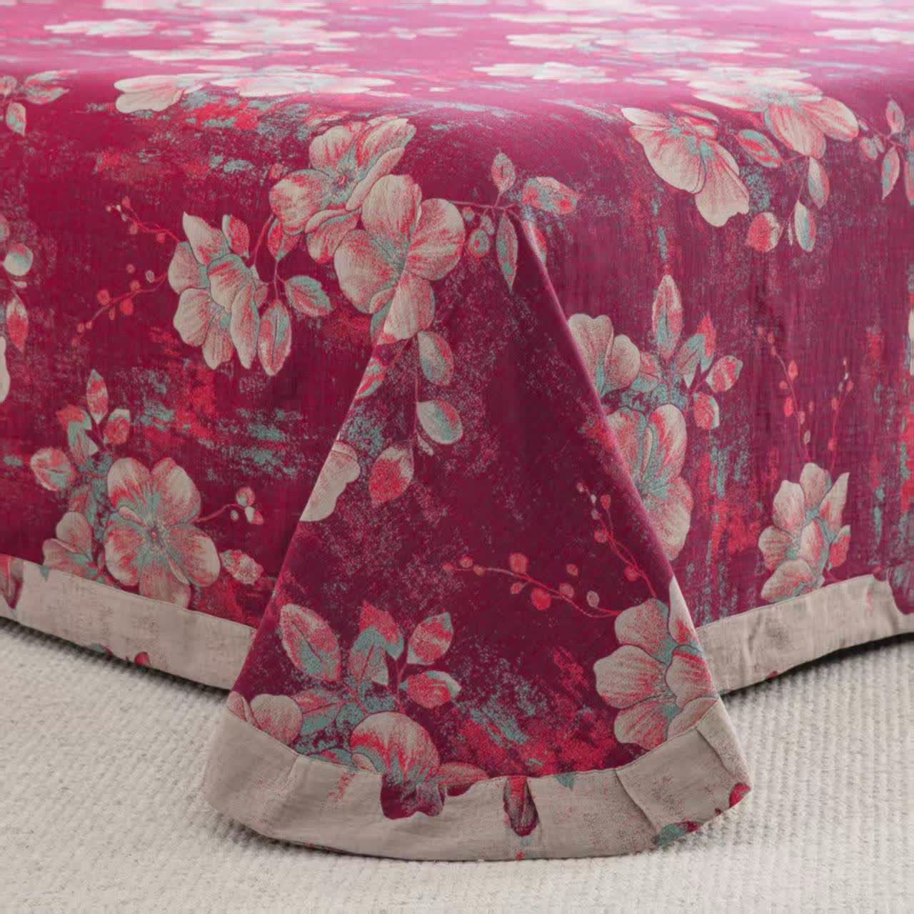 Peach Blossom Cotton Double Gauze Bedding Set(4PCS) - image 7
