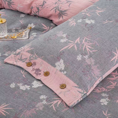 Bamboo Leaf Cotton Double Gauze Bedding Set(4PCS) - image 6