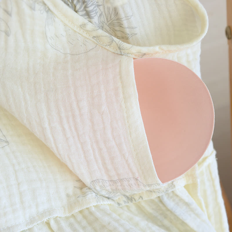 Leaf Print Camisole Cotton Pajama Set - image 8