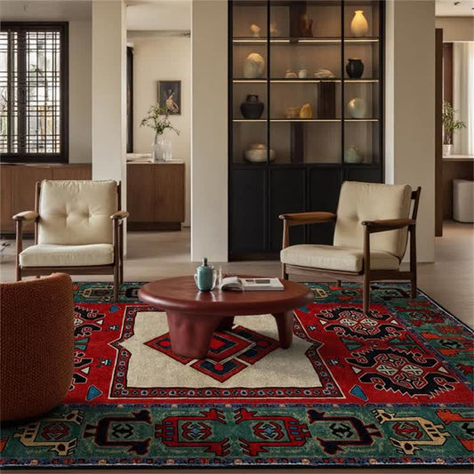 Vintage Moroccan Geometric Indoor Outdoor Rug - 8' x 10' - image 0