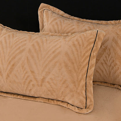 Leaf-inspired Textured Plush Bedding Set(4PCS) - image 11